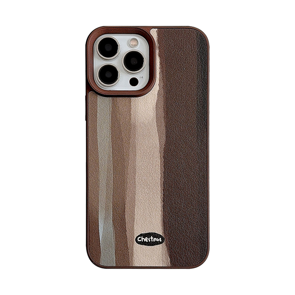 Mid-century Style Phone Case Leather Finish Suitable For