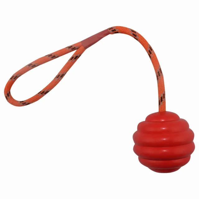 Ball Multi color Optional Rubber Bite resistant Molar Clean Tooth Rope Knot Interactive Training Pet Toy Red - Shop at LoveMi