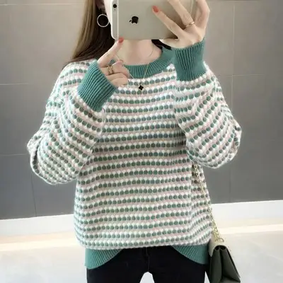Womens Loose Stylish Knit Base Layer Top For Layering
