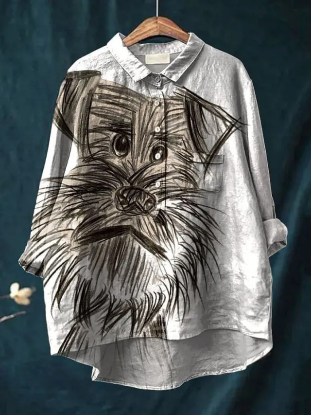 Animal 3D Printed Long Sleeve Shirt 112Color Xl - Shop at LoveMi