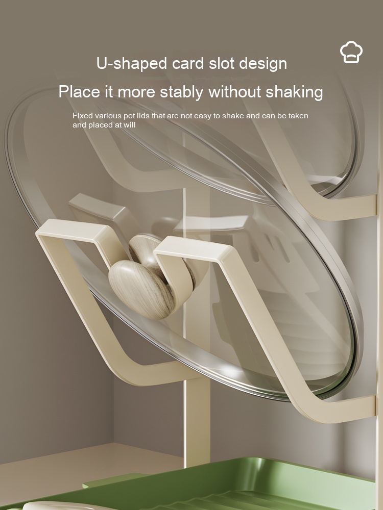 Pot Lid Shelf Table Top Punch-free Kitchen Storage Rack
