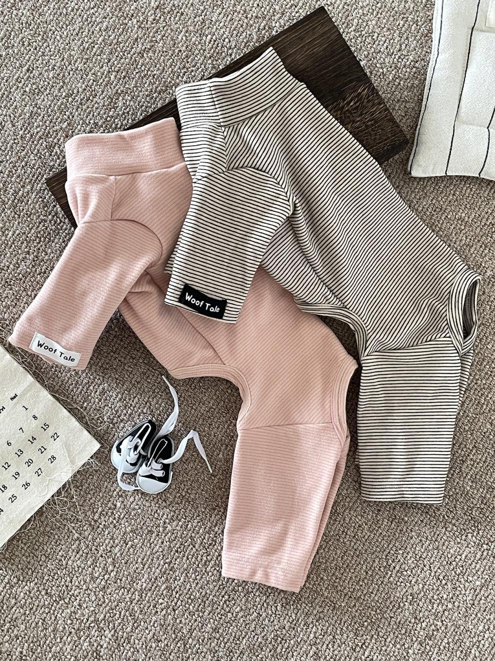 Pet Autumn Winter Warm Striped Four-Legged Jumpsuit detail photo 6