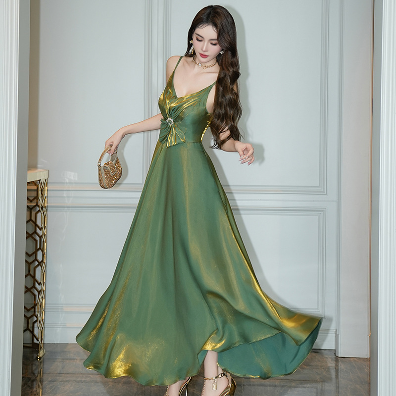 Irregular Swing Sling Dress Women