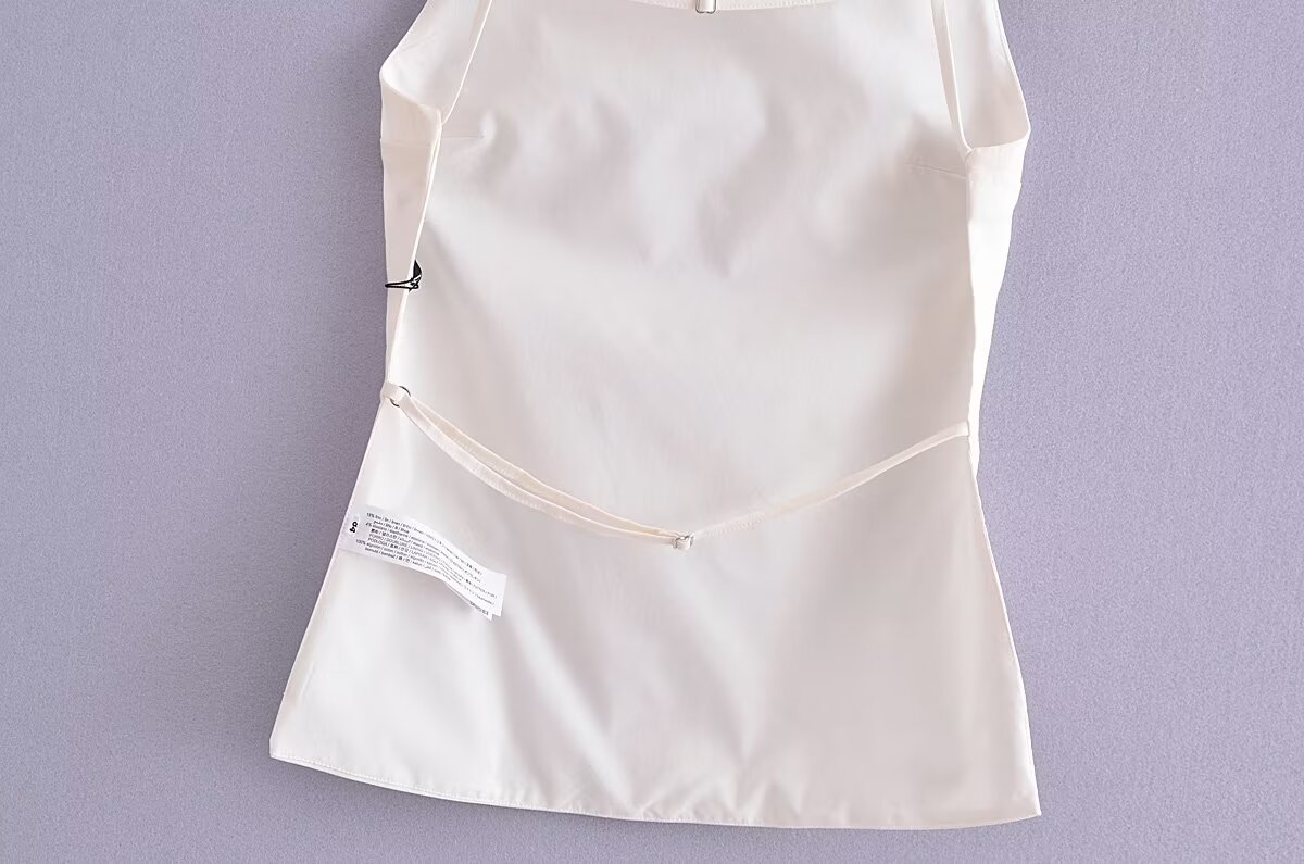 European And American Summer Street Fashionable Women's Clothing Women's Sling Backless Top