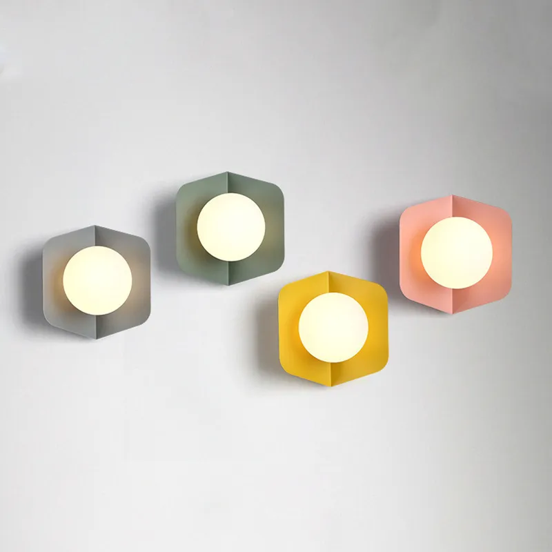 Color Macaron Corridor Aisle Wall Lamp