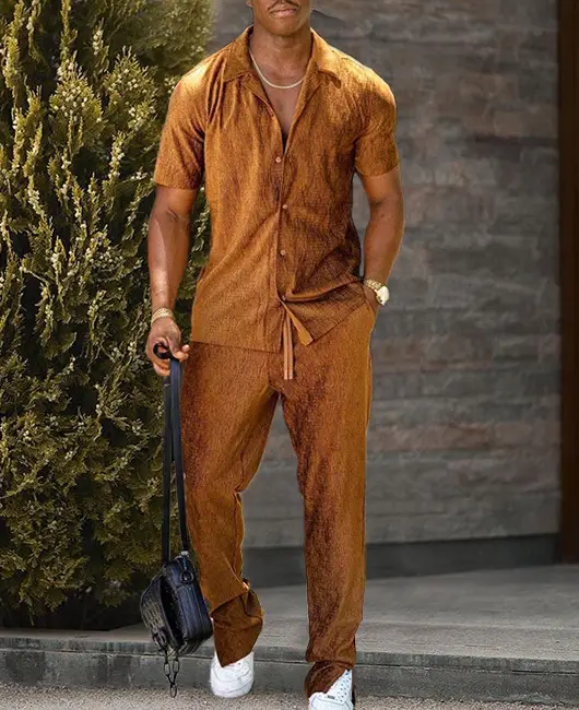 3D Printed Shirt And Trousers Suit