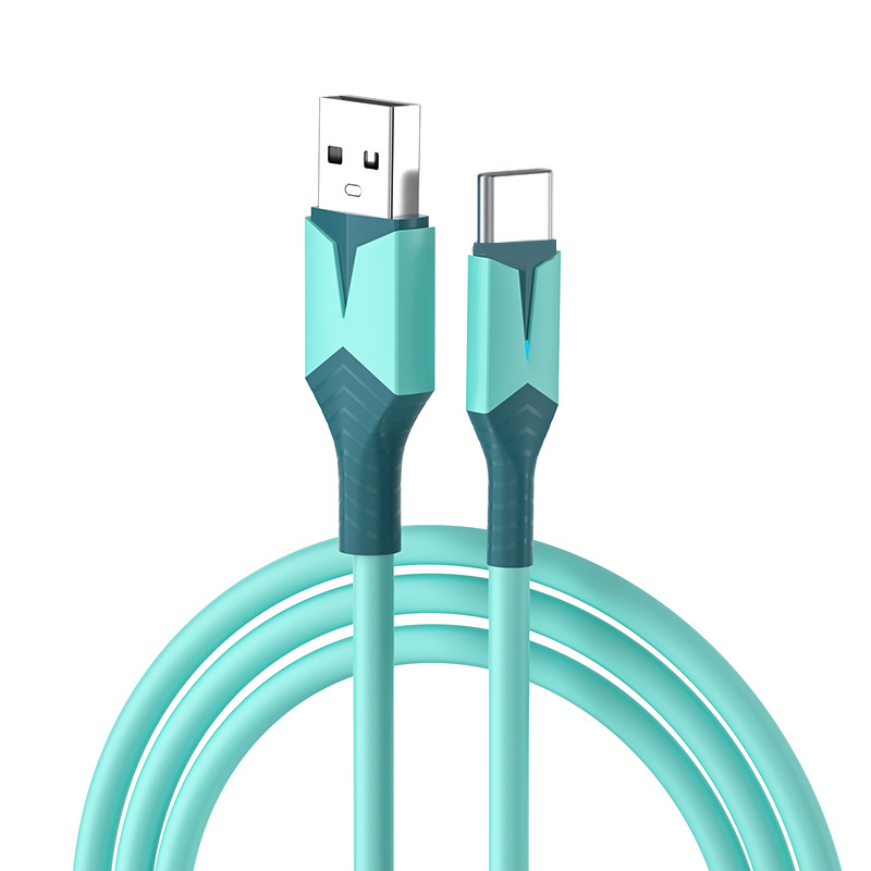 Liquid Flexible Glue USB Fast Charge Mobile Phone Charging Data Cable with LED L - 第 9/22 張圖片