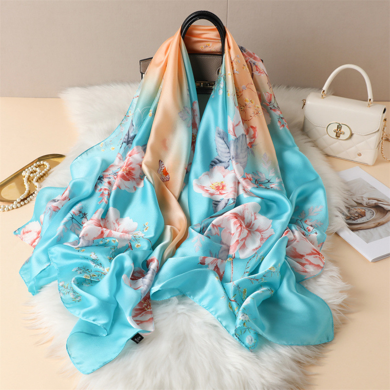 Fashionable Floral Print Elegant Scarf For Women