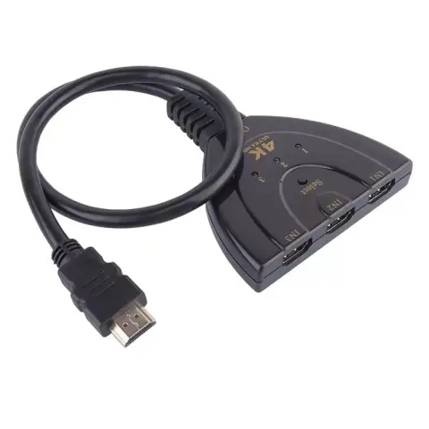 HDMI 3-in-1 with 4K2K High-definition Pigtail 1-in-3 Out