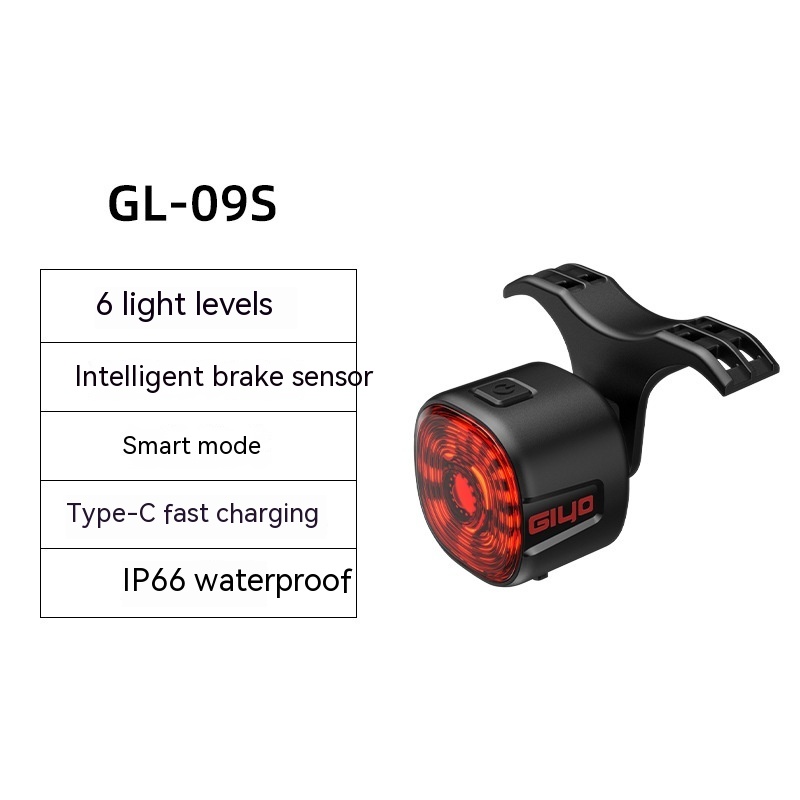 Intelligent Induction Brake Taillight Road Mountain Bike Warning Safety Light