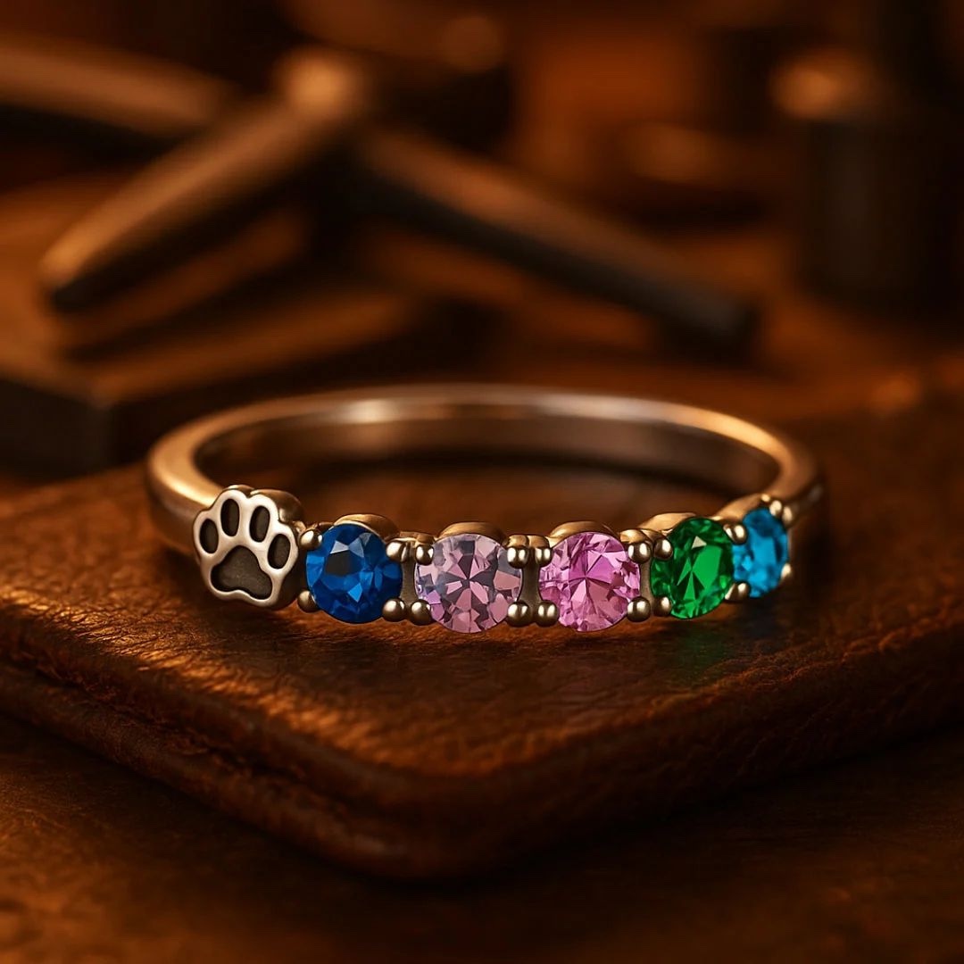 Luxury Color Gemstone And Diamond Cat-Claw Ring