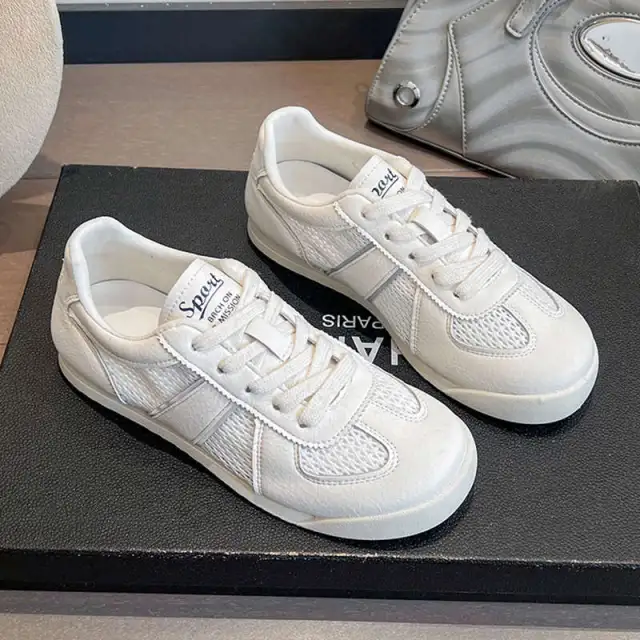 Retro Flat Desert Boots Versatile Casual White Sneakers White - Shop at LoveMi