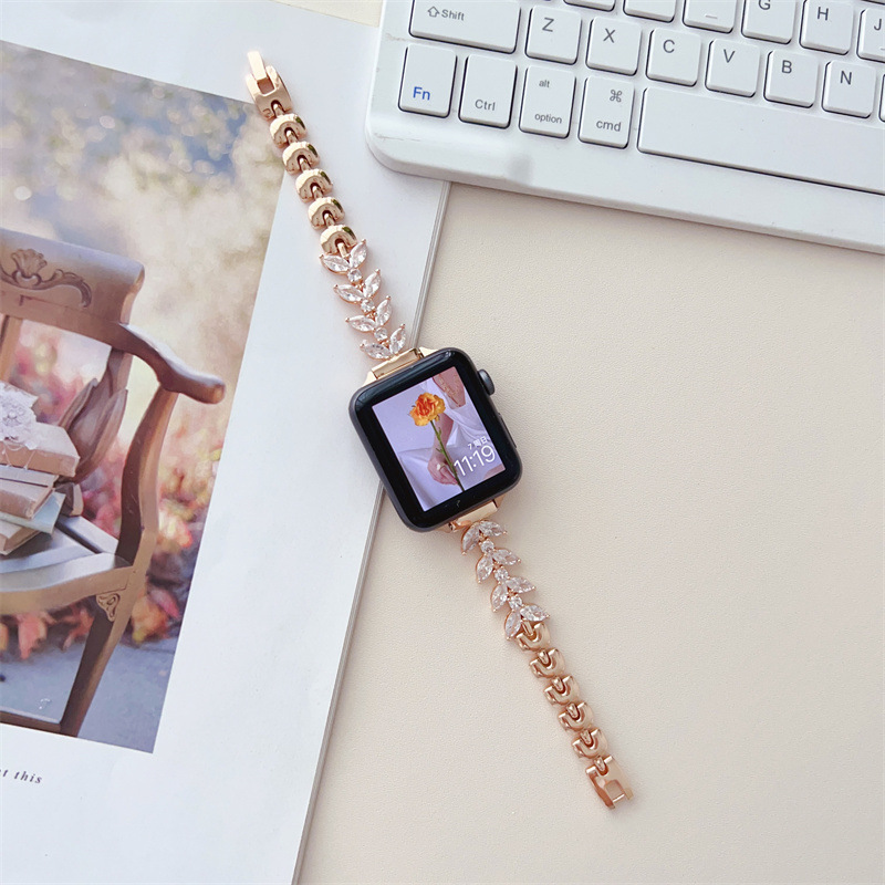 Mermaid Chain Diamond Strap Metal Women Wristband