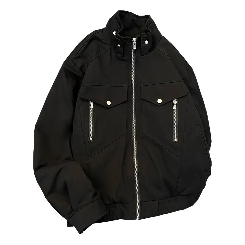 Men's Winter Thickened Velvet Padded Workwear Cotton-padded Jacket Coat