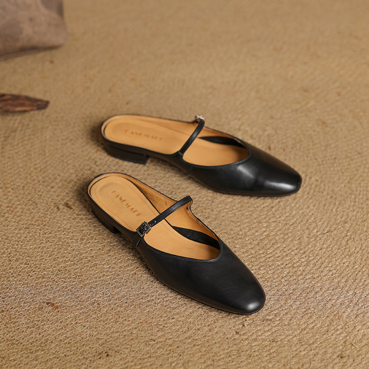 Cowhide Closed-Toe Flats, picture 5 of 6