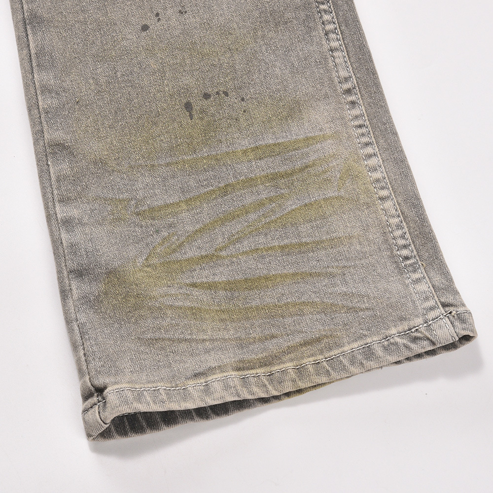 Splash Ink Fashion Personality Denim Trousers Men