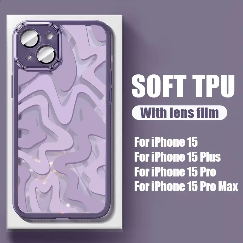 Striped Graffiti Transparent Metal Protective Cover