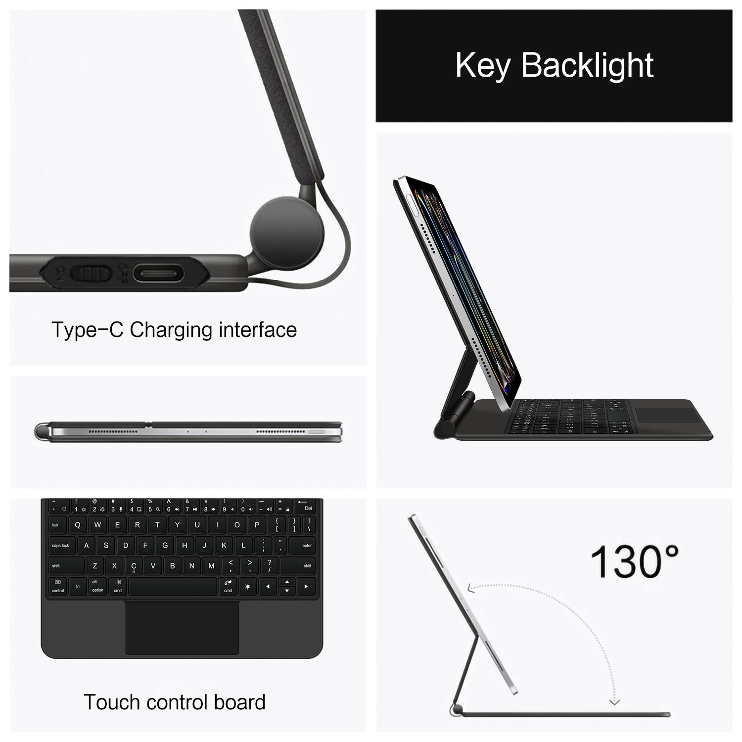 Title 3, Magnetic Color Backlight Wonderful Control Keyb...