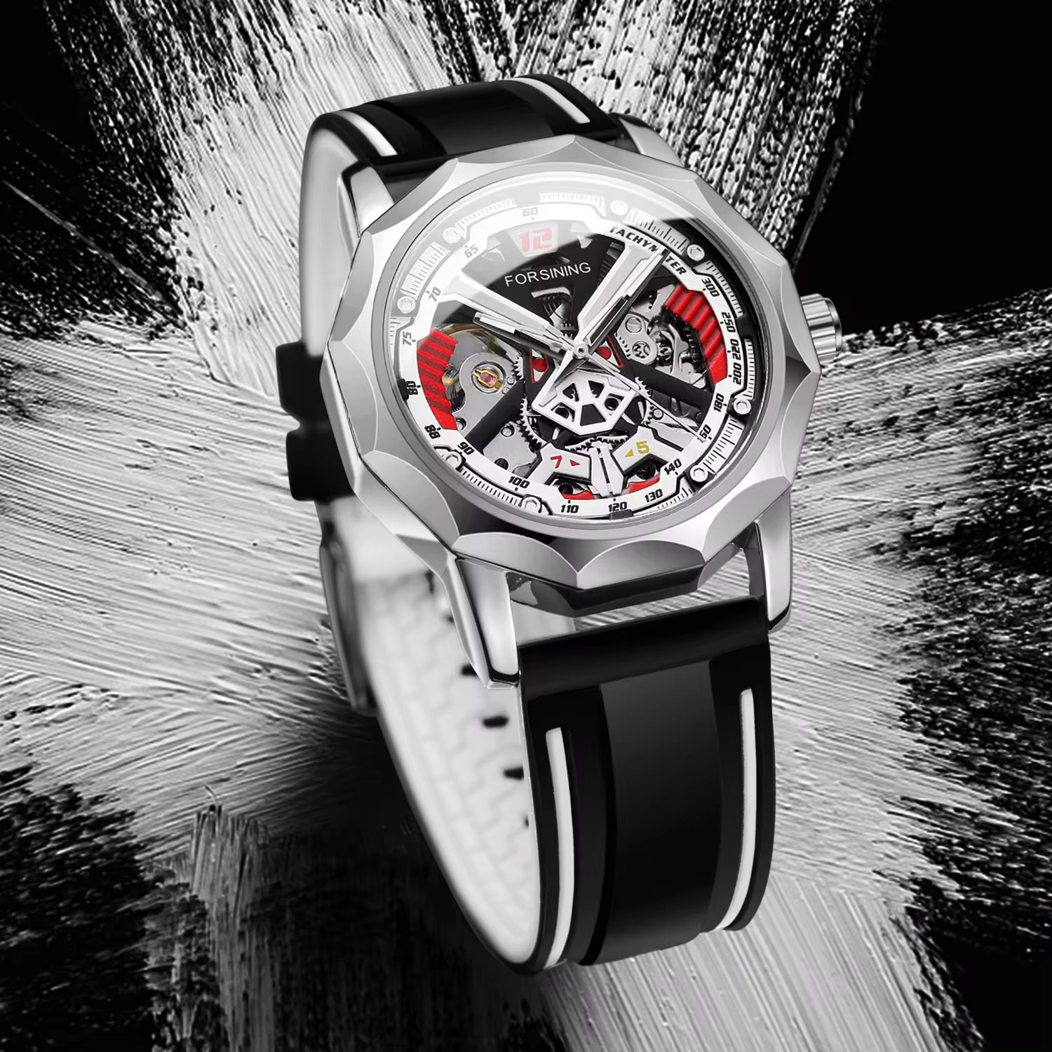 FORSINING 8284 Manual Hand Winding Mechanical Watch for Men