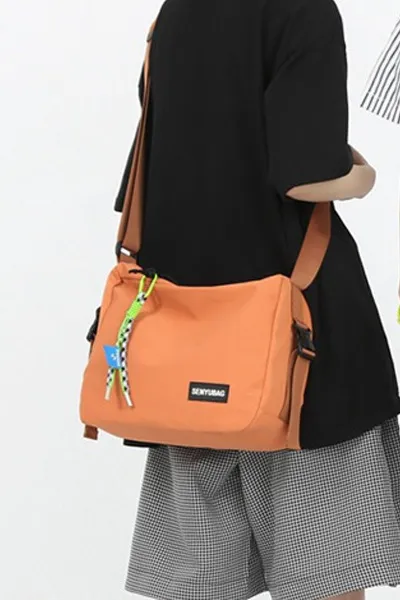 Large Capacity Leisure Travel New Sports Shoulder Bag Women Orange - Shop at LoveMi