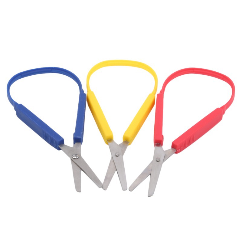 Ring Office Scissors Stationery Elastic For Students