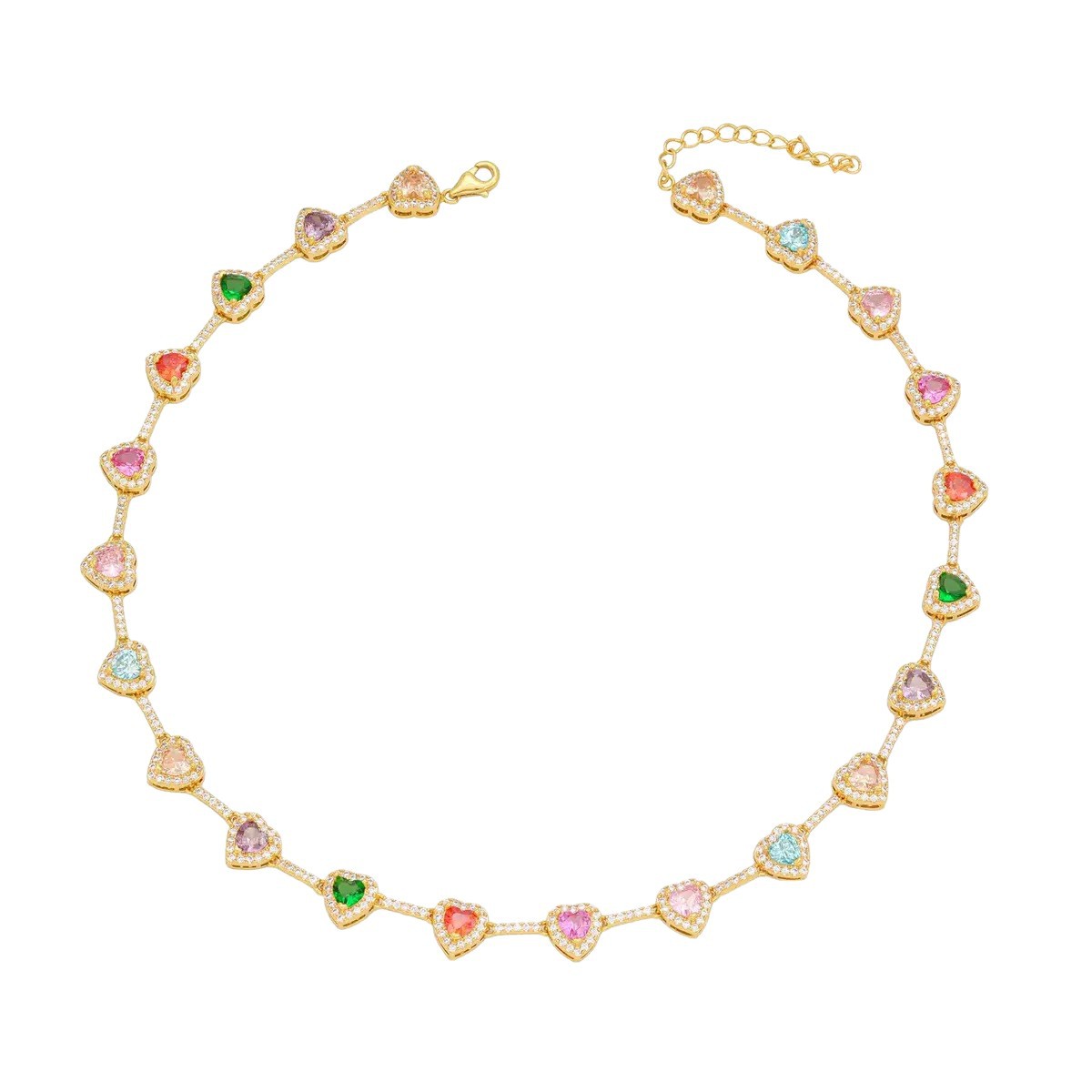 Cubic Zirconia Puzzle Charm Bracelet And Necklace In The Shape Of A Sugar Cube