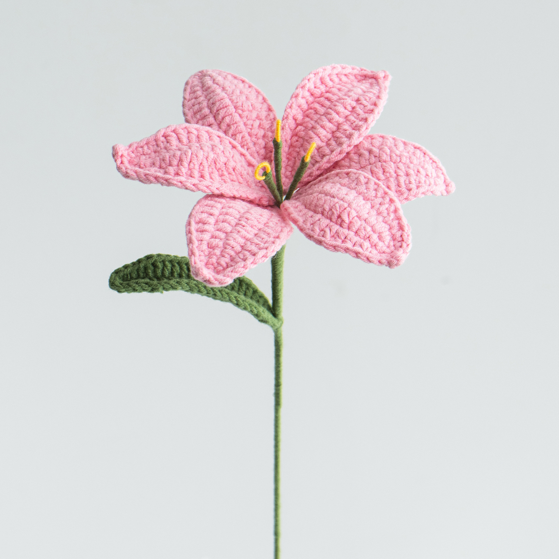 Hand-knitted Finished Yarn Bouquet Of Knitted Artificial Flowers 12