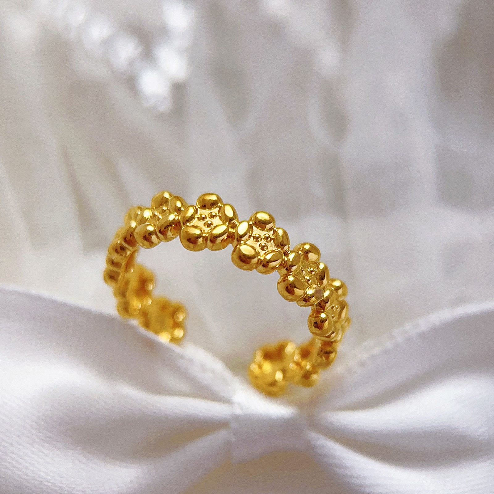 Stainless Steel Line Heart-shaped Ring For Women