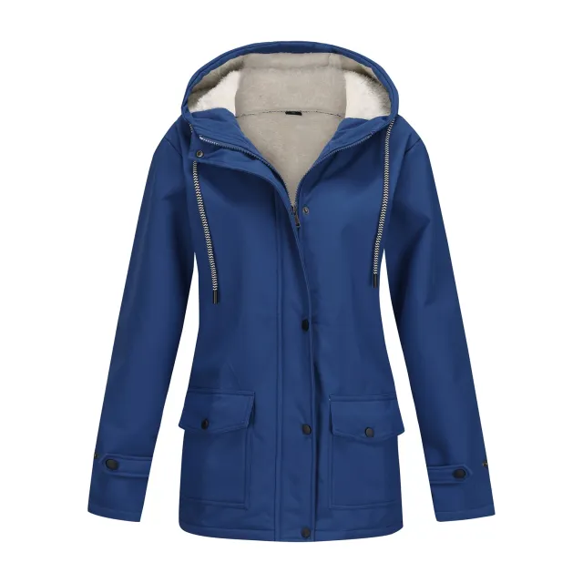 Women's Anorak Composite Fleece lined Waterproof Jacket Blue - Shop at LoveMi