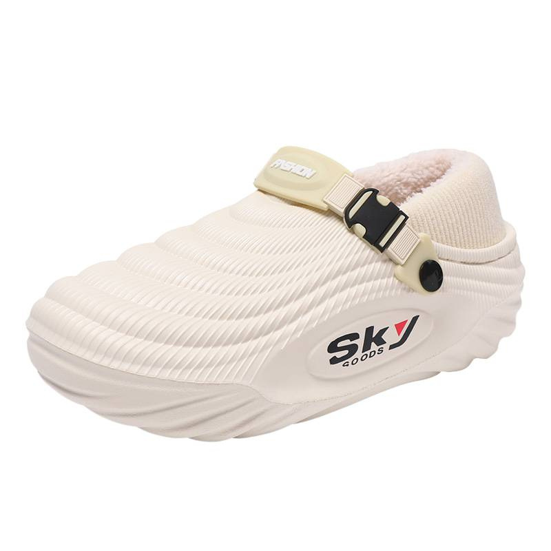 Men's Cotton Slippers Winter Thick Soles Height-increasing And Lined With Fleece - Image 4