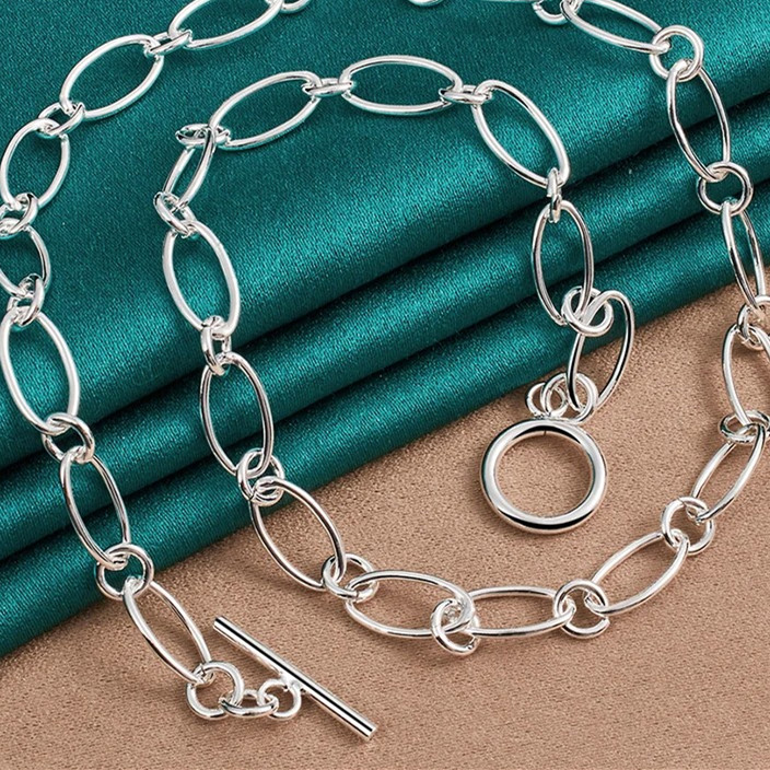 Women's Fashion Circle OT Buckle Necklace