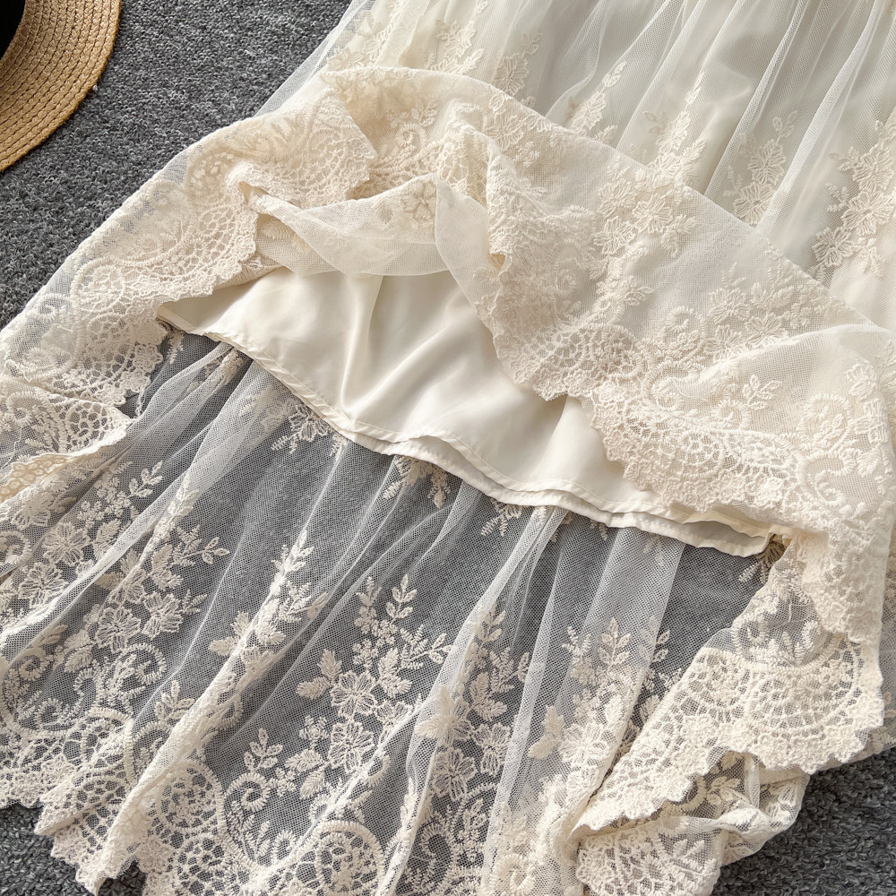 Women's Lace-Patchwork A-Line Skirt Image 10