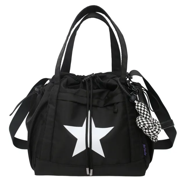 Women's Casual Large Capacity Crossbody Canvas Bag Black - Shop at LoveMi