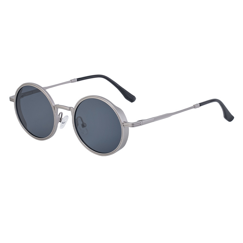 New Fashion Round Frame Sunglasses Men - Image 4