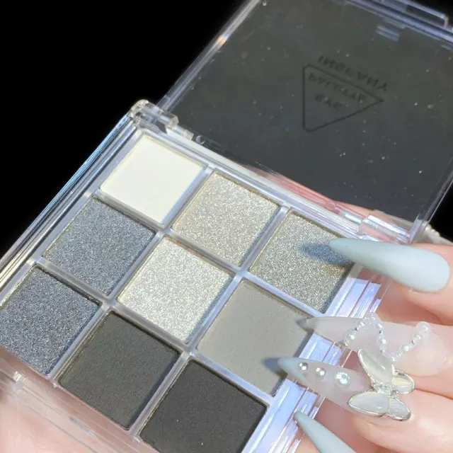 Smoky Makeup Eye Shadow 9 Color Palette Eye Shadow Plate - Shop at LoveMi