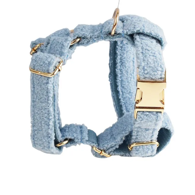 Blue Teddy Bear Dog Breast Collar Pet Collar Dog Vest - Shop at LoveMi