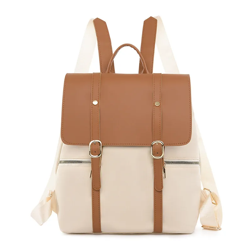 Large-capacity Business Commuter Backpack For Women - Beige