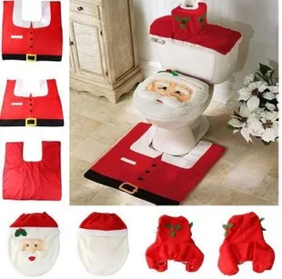 Christmas Style Printed Bathroom Toilet Set – image 4