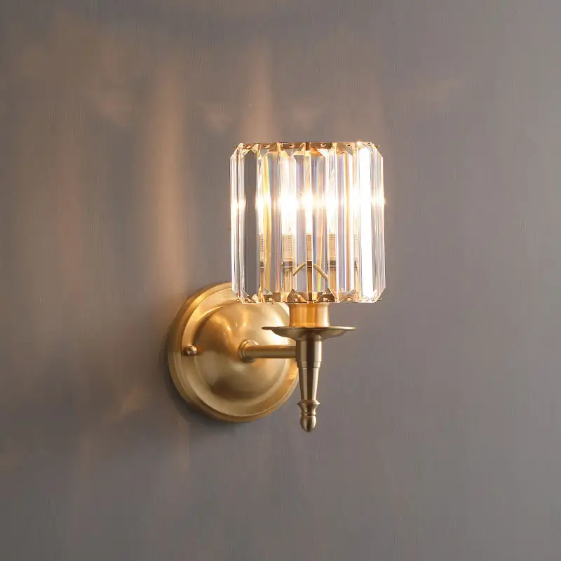 Crystal Bedroom Wall Simple Bedside Lamp