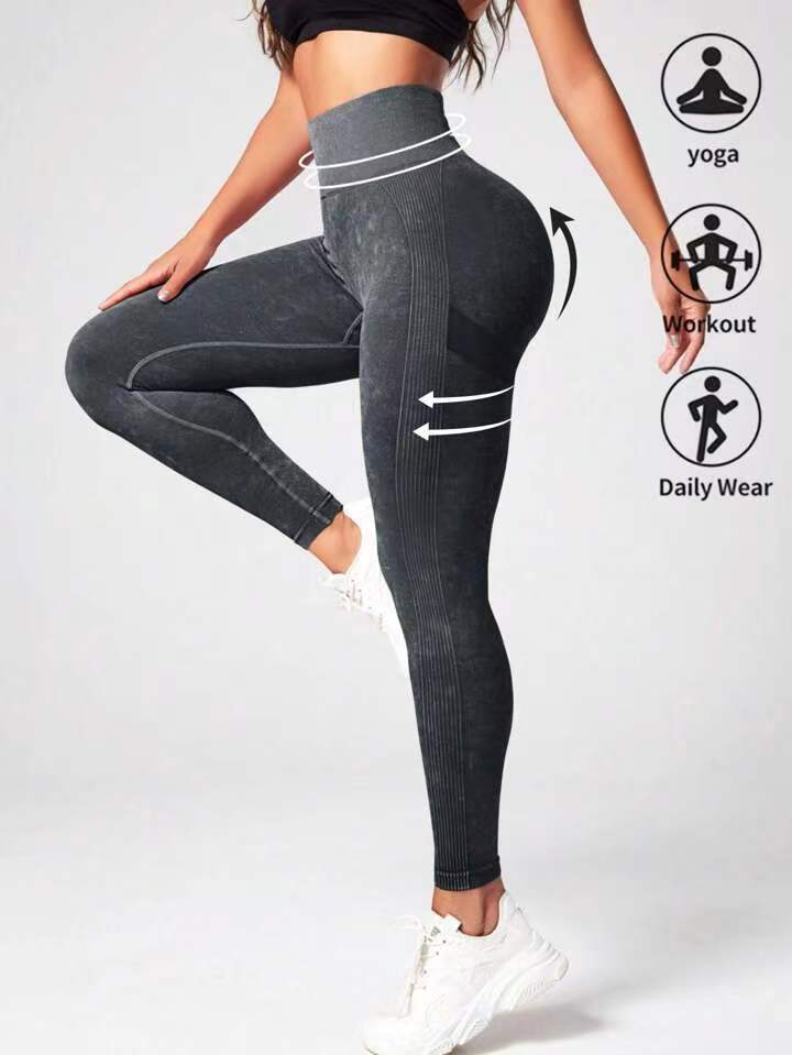 Title 17, Pantalon de yoga taille haute sans couture, eff...