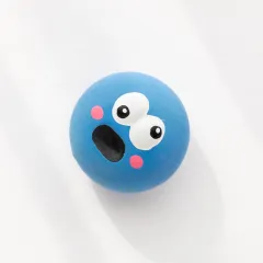 Ugly And Cute Big Eye Ball Pet Toy Dog Sound Gnawing Toy Molar Tooth Cleaning Cat Toy - Blue - View 1