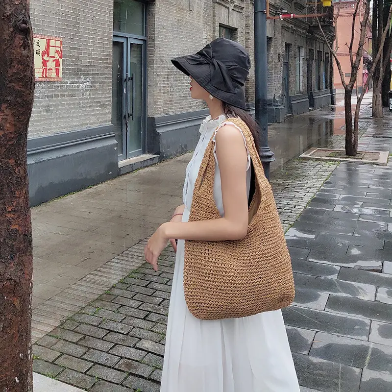 Fashionable Handwoven Large-capacity Beach Bag Versatile Shoulder