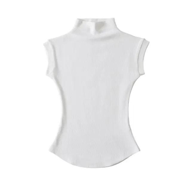 All match Stretch Vest T shirt For Women White - Shop at LoveMi