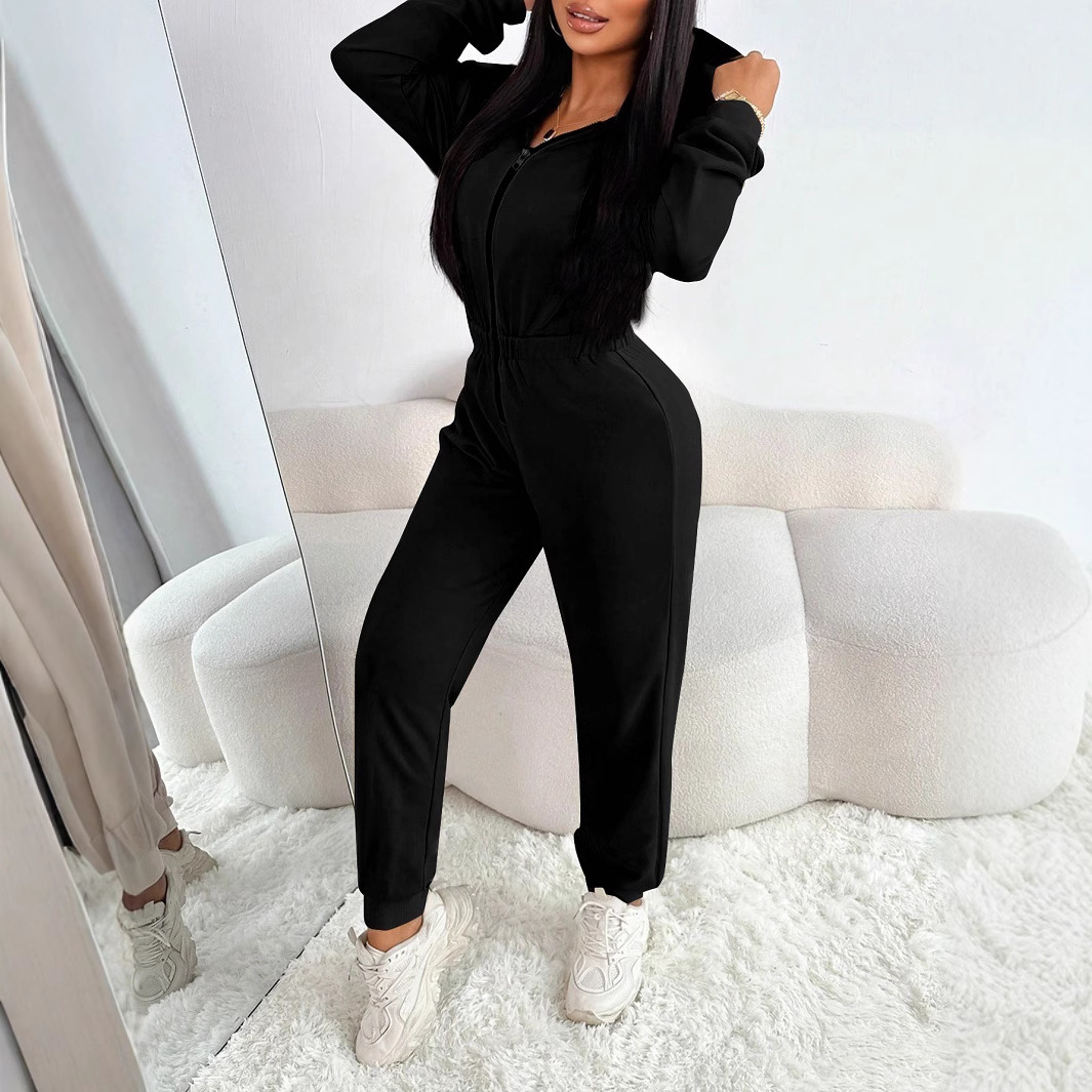 Women's Solid Color Long Sleeve Autumn And Winter Warm