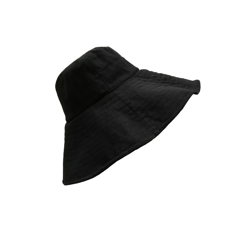 Solid-color Extra-wide-brim Sun Hat