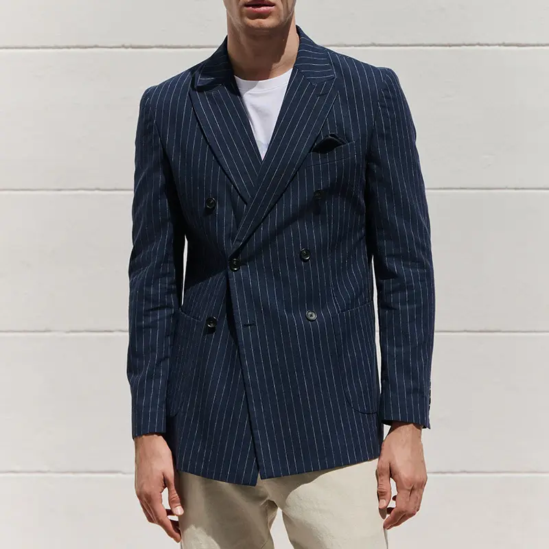 Fashionable Slim-Fit Business Suit Mens Coat