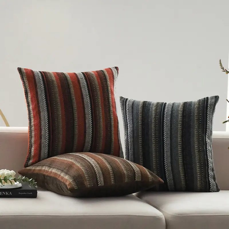 Retro Geometric Living Room Sofa Pillow Cover