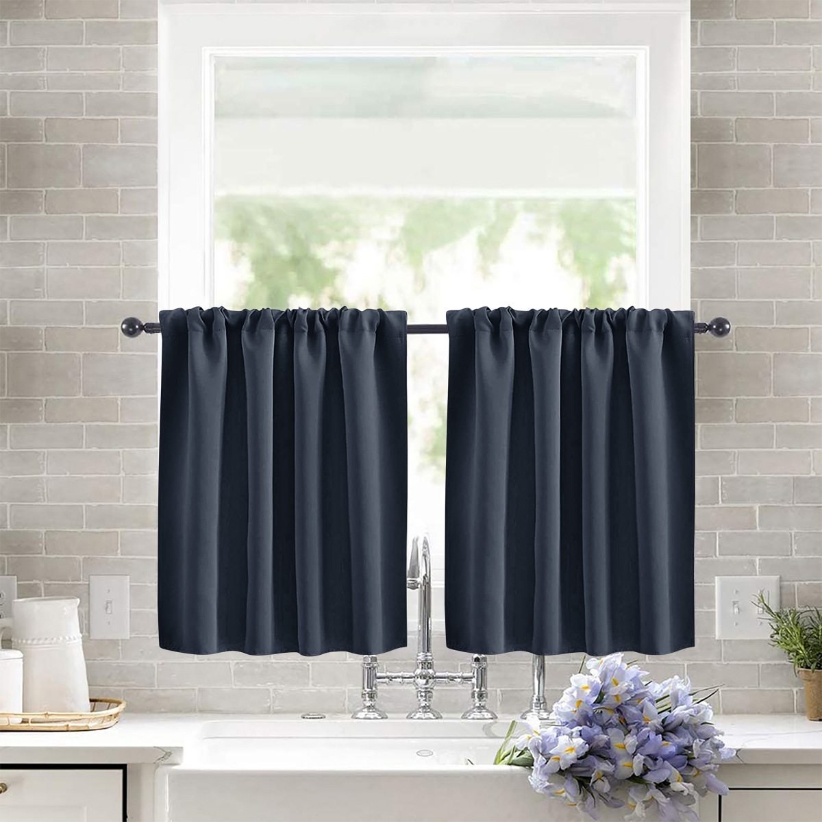 Shade Solid-color  High-precision Short Curtain