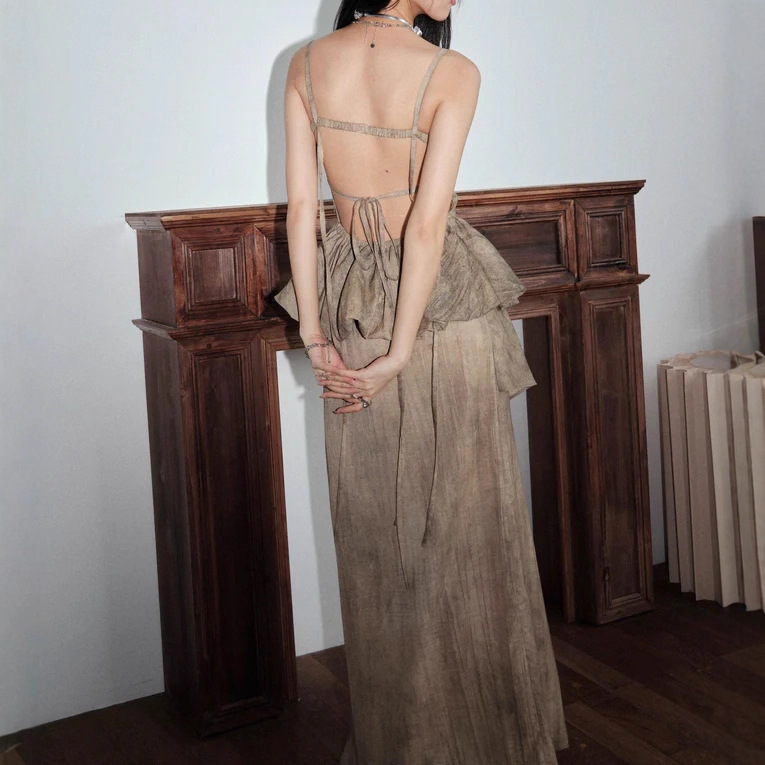 Irregular Camisole Top And Slit Midi Skirt Casual Summer Set thumbnail 3