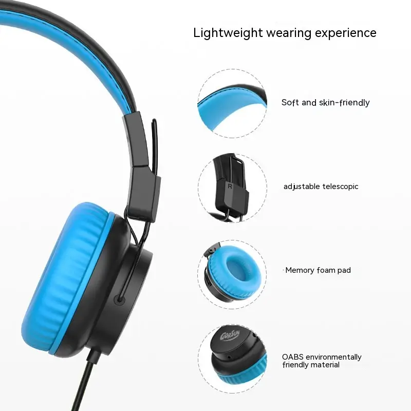 Children's Wired Earphone Wired Sharing Retractable Voice Call
